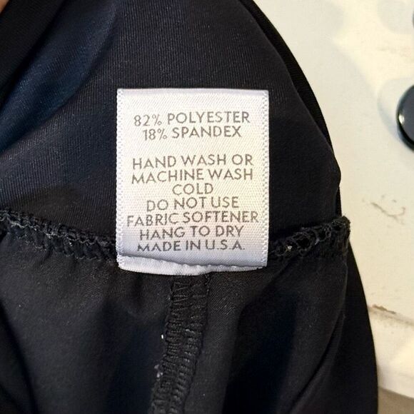 FIVE Dance Wear Nylon Attached Tie Waist Black Jogger Pants Women's Small - Picture 6 of 12